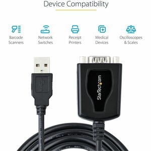 3FT USB TO SERIAL CABLE/RS232 ADAPTER 1P3FPC-USB-SERIAL