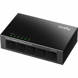 Cudy 5-Port Gigabit Desktop Switch - 5 Ports - Gigabit Ethernet - 10Base-T, 100Base-TX, 1000Base-T - 2 Layer Supported - T