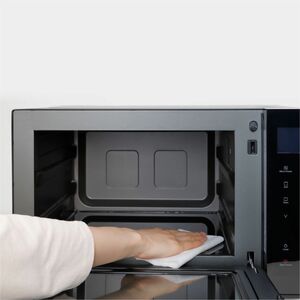 Panasonic NN-DF38PBEPG Single Microwave Oven - Black - 23 L Capacity - Microwave, Grilling - 7 Power Levels - 1 kW Microwa