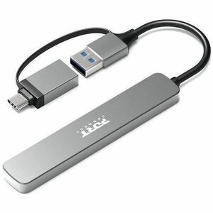 Port Connect USB Hub - USB Type A, USB Type C - 640 MB/s - Mouse, Keyboard, Flash Drive, Hard Drive, Notebook, Tablet - 4 