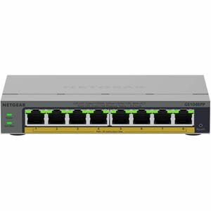Netgear Business GS108EPP 8 Ports Manageable Ethernet Switch - Gigabit Ethernet - 10/100/1000Base-T - 3 Layer Supported - 