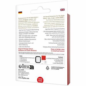 Displex 10H Glas, Polycarbonat Displayschutz für Apple Watch Ultra - 1 - für OLED Apple Watch - Wasserdicht, Schmutzabweis