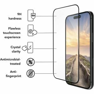 dbramante1928 ApS eco-shield 9H Plastic, Recycled Polyethylene Terephthalate (R-PET) Screen Protector for Apple iPhone 17 