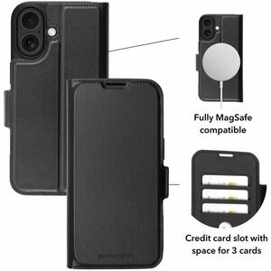 dbramante1928 ApS Oslo Pro Carrying Case (Folio) Apple iPhone 17 Smartphone - Black - Impact Resistant, Drop Resistant, Sh