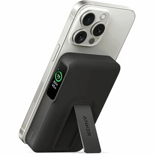 Cargador portátil ANKER MagGo A1654 - Negro - Para iPhone, Dispositivo USB tipo C - 1 x Type-C 15W - 10000mAh - 3.60A - 5 