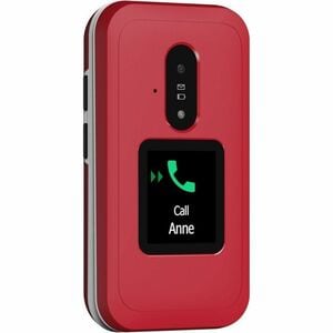 Téléphone portable standard Doro Leva E30 - Écran - Écran Écran pliable flexible - Blanc, Rouge - Flip - Sans SIM