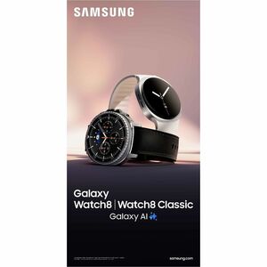 Samsung Galaxy Watch8 Classic SM-L500 Smart Watch - 46 mm Case Height - 46.40 mm Case Width - Black Case Color - Black Ban