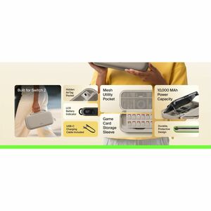 Belkin Ladebehälter Nintendo Tragbare Spielkonsole - Sand - Polyester Außenmaterial - Samt Innenmaterial - Kratzfest, Stoß