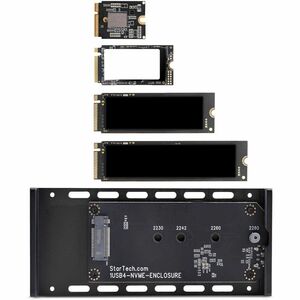 StarTech.com USB4 M.2 NVMe Enclosure, 40Gbps, External USB-C/Thunderbolt NVMe SSD Enclosure, B+M/M-Key - Ultra-fast USB4 N