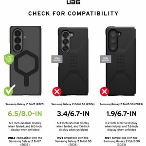 Urban Armor Gear Mouve Case for Samsung Galaxy Z Fold7 Smartphone - Ash - Matte - Impact Resistant, Scratch Resistant, Cra