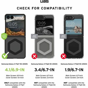 Urban Armor Gear Mouve Galaxy Z Flip7 Case - Ash - For Samsung Galaxy Z Flip7 Smartphone - Ash - Matte - Impact Resistant,
