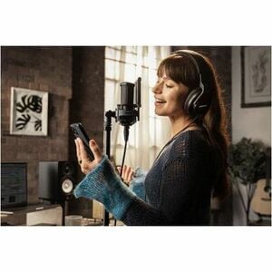 Shure SRH440A 有线 头戴式 双声道 立体声 耳机 - 黑 - 头戴护耳式 - 44 欧姆 - 10 Hz 到 22 kHz - 2.99 m 线缆 - 镀金 连接器 - 降噪 - 迷你手机（3.5毫米）