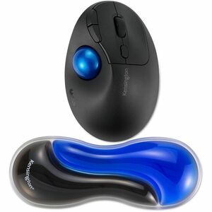 Kensington Repose-poignet Slim Duo Gel pour souris/trackball - Bleu. Matériel: Gel, Polyuréthane thermoplastique (TPU), Co