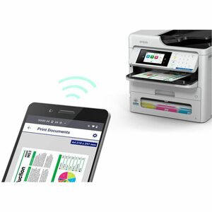 Impresora de inyección de tinta multifunción Epson WorkForce Pro EM-C800 Con cable e inalámbrico - Color - Copiadora/Fax/I