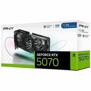 PNY NVIDIA GeForce RTX 5070 Graphic Card - 12 GB GDDR7 - Full-height - 7680 x 4320 - 2.33 GHz Core - 2.59 GHz Boost Clock 