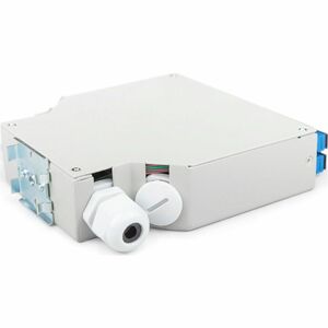 Digitus 12 Anschluss/AnschlüsseGlasfaserplatte - Glasfaserleitung - Blau, Grau - 12 x Duplex