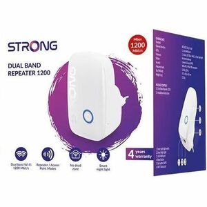 Range extender wireless Strong - Dual Band - Wi-Fi 5 - IEEE 802.11 a/b/g/n/ac - 1,17 Gbit/s - Bianco - 2,40 GHz, 5 GHz - 4