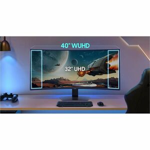 Samsung Odyssey G7 S40FG75DEN 40" Class 5K2K WUHD Curved Screen Gaming LCD Monitor - 21:9 - Black - 40" Viewable - Vertica