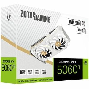 Zotac NVIDIA GeForce RTX 5060 Ti Graphic Card - 16 GB GDDR7 - 7680 x 4320 - 2.60 GHz Boost Clock - 128 bit Bus Width - PCI