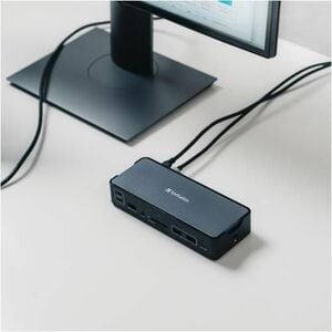 Docking station Verbatim USB Type-C per Altoparlante, Cuffie - Compatibilita carica - Lettore schede di memoria - SD, micr