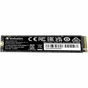 Unità stato solido Verbatim Vi5000 - M.2 2280 Interno - 512 GB - PCI Express NVMe (PCI Express NVMe 4.0) - Computer portat