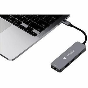 Docking station Verbatim USB Type-C - Compatibilita carica - 4K @30Hz - 3840 x 2160 - 3 x Porte USB - 2 x Porte USB Tipo-A