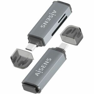 CARD READER SD MICROSD MMC RS-MMC MMC MICRO USB-A GREY