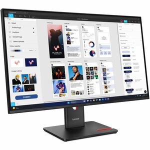 Lenovo ThinkVision T32UD-40 32" Class 4K UHD LED Monitor - 16:9 - Eclipse Black - 80 cm (31.5") Viewable - In-plane Switch