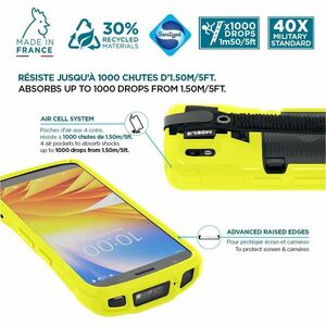 MOBILIS PROTECH Rugged Carrying Case Zebra Mobile Computer - Yellow - Drop Resistant, Shock Resistant, Scratch Resistant, 