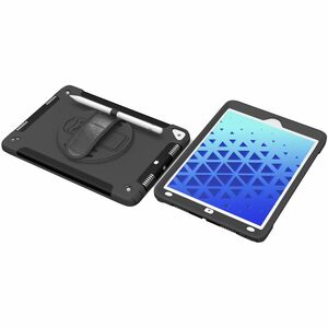 Shield Extreme-X para iPad 9 (7/8) de 10,2" (negro) con correa de mano giratoria