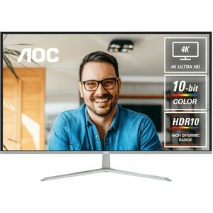 AOC U32V11N 32" Class 4K UHD LCD Monitor - Black - 31.5" Viewable - Vertical Alignment (VA) - 3840 x 2160 - 1.07 Billion C