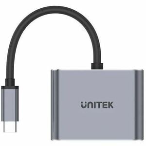 Unitek uHUB AV/Data Transfer Adapter - 1 - 1 × USB Type C - Male - 1 × HDMI 2.0 Digital Audio/Video - Female, 1 × USB Type