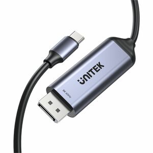 Unitek 1.80 m DisplayPort/USB-C A/V Cable - 1 - Cable for Monitor, Phone, Tablet, Notebook, PC - First End: 1 x USB Type C