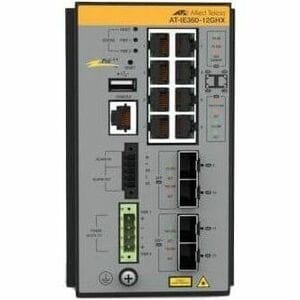 Allied Telesis IE360 IE360-12GHX 8 Ports Manageable Ethernet Switch - Gigabit Ethernet, 10 Gigabit Ethernet - 10/100/1000B