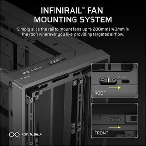 Corsair FRAME Carcasa para computdora - Mini ITX, Micro ATX, ATX, EATX Placa base admitida - Media Torre - Acero, Plástico