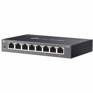 TP-Link Omada ES208G 8 Ports Manageable Ethernet Switch - Gigabit Ethernet - 10/100/1000Base-T - 2.70 W Power Consumption 
