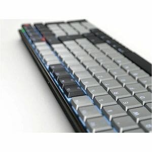 CHERRY G8A-25510 Keyboard - Wired/Wireless Connectivity - USB Type C Interface - RGB LED - English (US) - Black - CHERRY M