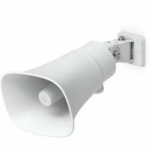 Ubiquiti AI Horn Speaker - Wired - 120 dB - Audible, Visual - Wall Mountable, Pole Mountable - White