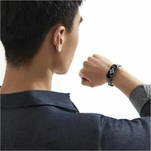 MI Ajustable Correa para reloj - Gancho Adjunto - 255mm Longitud - Oliva - Silicona, Aleación de aluminio, TPU, Aluminio