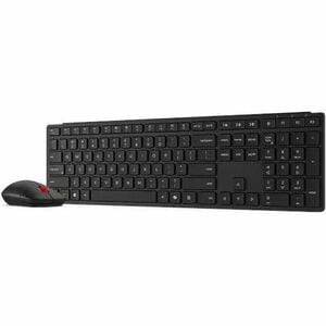 Lenovo Keyboard & Mouse - English (US) - USB Type A Wireless Bluetooth/RF 2.40 GHz Keyboard - Keyboard/Keypad Color: Eclip