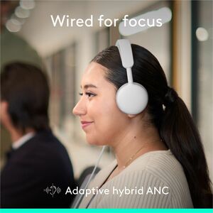 Logitech Zone Wired 2 for Business - Noise-Canceling Headset with Adaptive Hybrid ANC, Microsoft Teams Certified, USB-C wi