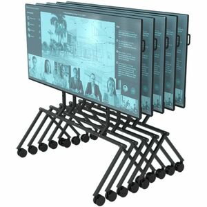 Heckler Design XL Display Stand - Up to 105" Screen Support - 220 lb Load Capacity - Floor - Steel, Powder Coated Steel, U