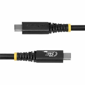 StarTech.com 2m (6.6ft) USB4 Cable, 20Gbps, USB-IF Certified USB-C Cable, 240W PD EPR, 4K 120Hz DP 1.4, TPE Jacket, Black 