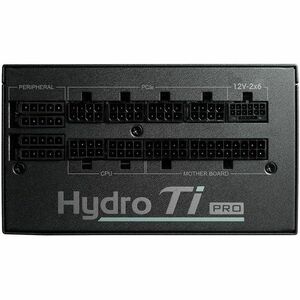 Hydro Ti PRO 1000W ATX 3.1 Titanium Black PSU, Supports PCIe 12V-2x6, Features conformal coating, LLC Full-Bridge Topology