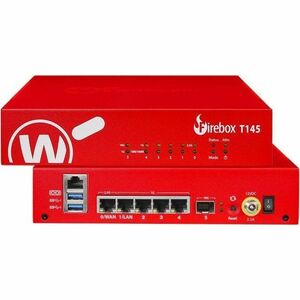 WatchGuard Firebox T145 Network Security/Firewall Appliance - Centralized Management - 5 Port - 2.5 Gigabit Ethernet, Giga