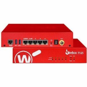 WatchGuard Firebox T125 Network Security/Firewall Appliance - Policy Management - 5 Port - 2.5 Gigabit Ethernet, Gigabit E