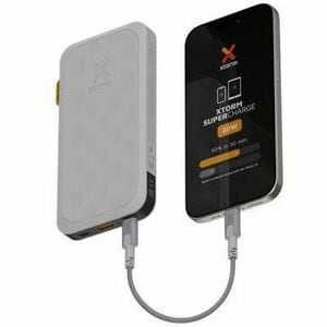 Xtorm Fuel Power Bank - Dusk White - For iPhone, Mobile Device - 1 x Type-C 18W, 1 x Type-C 20W - Lithium Polymer (Li-Poly