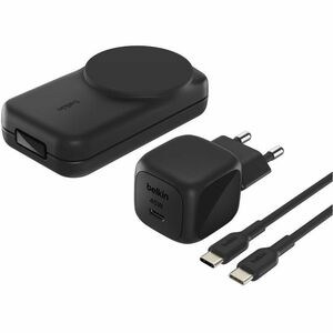 Belkin UltraCharge Induktionsladegerät - Schwarz - für Qi2-fähiges Gerät - Magnetisch, Faltbar, Qi2-zertifiziert