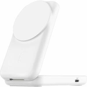 Belkin UltraCharge Induktionsladegerät - Weiß - für Qi2-fähiges Gerät, iPhone, AirPod, Smartwatch - Eingangsstecker: USB -