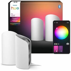 Philips Hue Play Wall Washer - 6.2" Height x 0.3" Width - LED Bulb - Matte Aluminum - Bluetooth, ZigBee - 1035 lm Lumens -